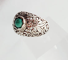 Load image into Gallery viewer, Turquoise Handmade sterling silver Ring

