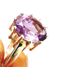 Load image into Gallery viewer, Amethyst Gemstone silver Ring
