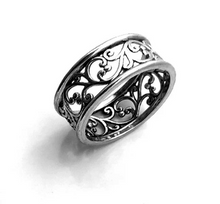 Load image into Gallery viewer, sterling silver Wide finger band

