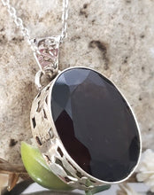 Load image into Gallery viewer, Smoky Quartz Sterling silver  Antique Pendant Necklace
