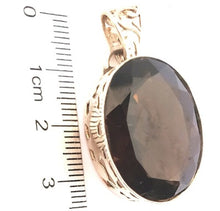 Load image into Gallery viewer, Smoky Quartz Sterling silver  Antique Pendant Necklace
