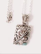 Load image into Gallery viewer, Turquoise Silver Pendant Necklace
