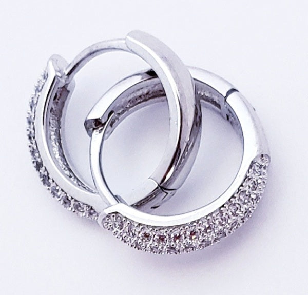 Sterling silver small Huggie Earrings