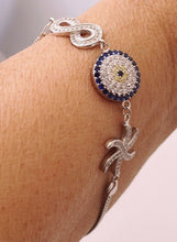 Load image into Gallery viewer, Evil Eye Sapphire Bracelet
