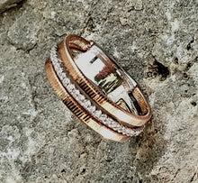 Load image into Gallery viewer, Rose Gold sterling silver wedding band
