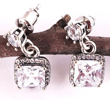 Load image into Gallery viewer, Cubic Zirconia dangle stud earrings
